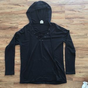 Mossimo Lace-Up Hoodie